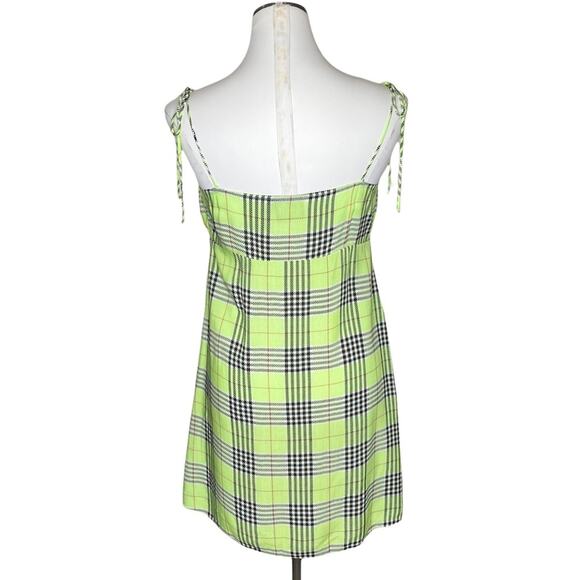 Reclaimed Vintage inspired cami mini dress in check print size 10 - Picture 4 of 10